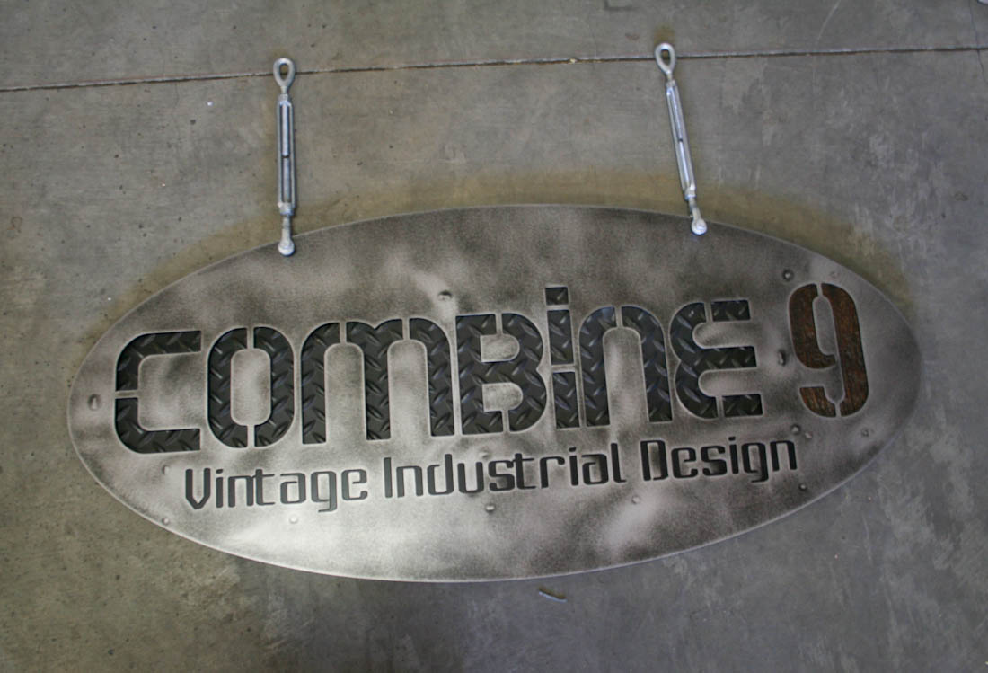 Industrial Hanging Sign